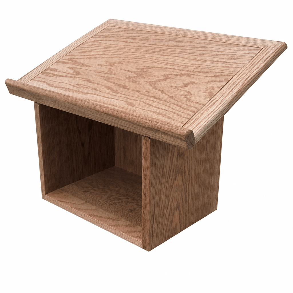 Raised-Panel Wood Tabletop Lectern (PS-TT) Tabletop Lectern TTRP Light Oak 35 - thePodiumsStore