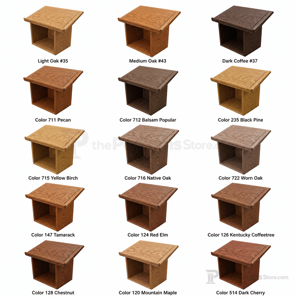 Raised-Panel Wood Tabletop Lectern (PS-TT) Tabletop Lectern TTRP Light Oak 35 - thePodiumsStore