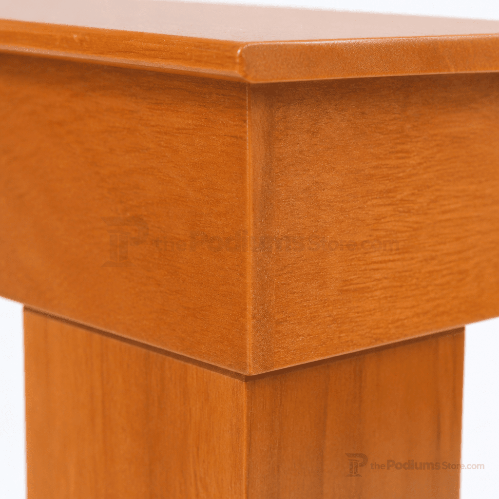 Royal Solid Hardwood Lectern Hardwood Lectern PDROY Light Oak 35 No Logo - thePodiumsStore
