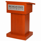 Royal Solid Hardwood Lectern Hardwood Lectern PDROY Light Oak 35 No Logo - thePodiumsStore
