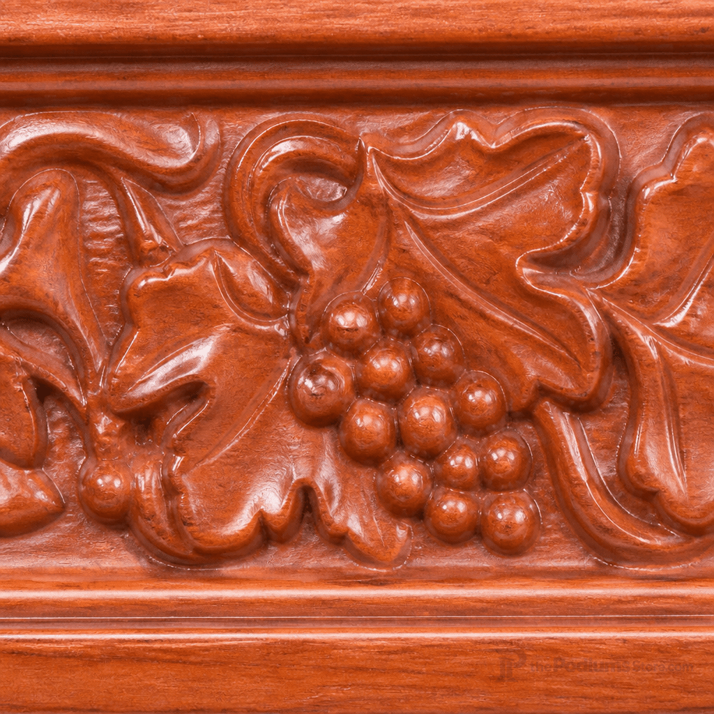Scrollwork Wood & Acrylic Pulpit (PS-5405) Wood & Acrylic Pulpit NO 5405 Light Oak 35 - thePodiumsStore