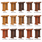 Scrollwork Wood & Acrylic Pulpit (PS-5405) Wood & Acrylic Pulpit NO 5405 Light Oak 35 - thePodiumsStore