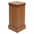 Scrollwork Wood Church Flower Stand (PS-500) Flower Stand NO 500F Light Oak 35 - thePodiumsStore