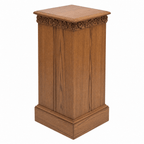 Scrollwork Wood Church Flower Stand (PS-500) Flower Stand NO 500F Light Oak 35 - thePodiumsStore