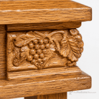 Scrollwork Wood Communion Table (PS-505) Communion Table NO. 505 Light Oak 35 - thePodiumsStore