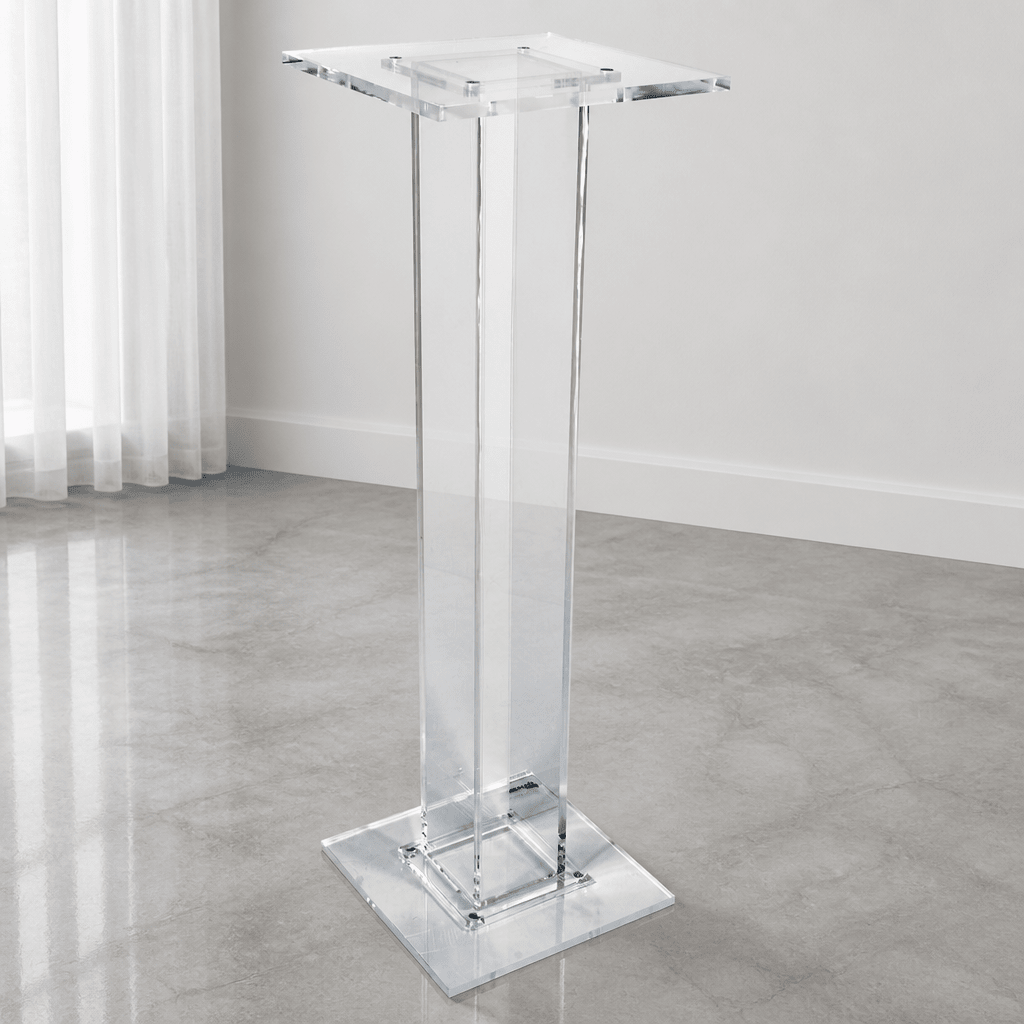 Single-Column Acrylic Church Water Stand Church Water Stand NSTAND3 - thePodiumsStore