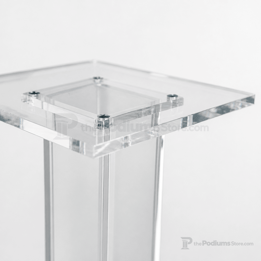 Single-Column Acrylic Church Water Stand Church Water Stand NSTAND3 - thePodiumsStore