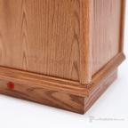 Single-Panel Wood Church Pulpit (PS-401) Church Wood Pulpit NO 401 Light Oak 35 No Cross - thePodiumsStore