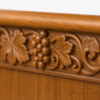 Single-Panel Wood Church Pulpit (PS-501) Church Wood Pulpit NO. 501 Light Oak 35 No Bible Carving - thePodiumsStore
