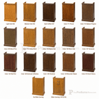 Single-Panel Wood Church Pulpit (PS-501) Church Wood Pulpit NO. 501 Light Oak 35 No Bible Carving - thePodiumsStore