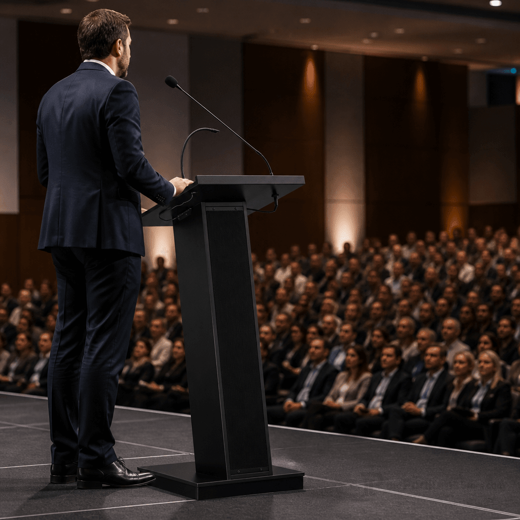 Sound Lectern — Black (PS-ZED) Sound Lectern ZED No Recommended Accessories No Battery - thePodiumsStore