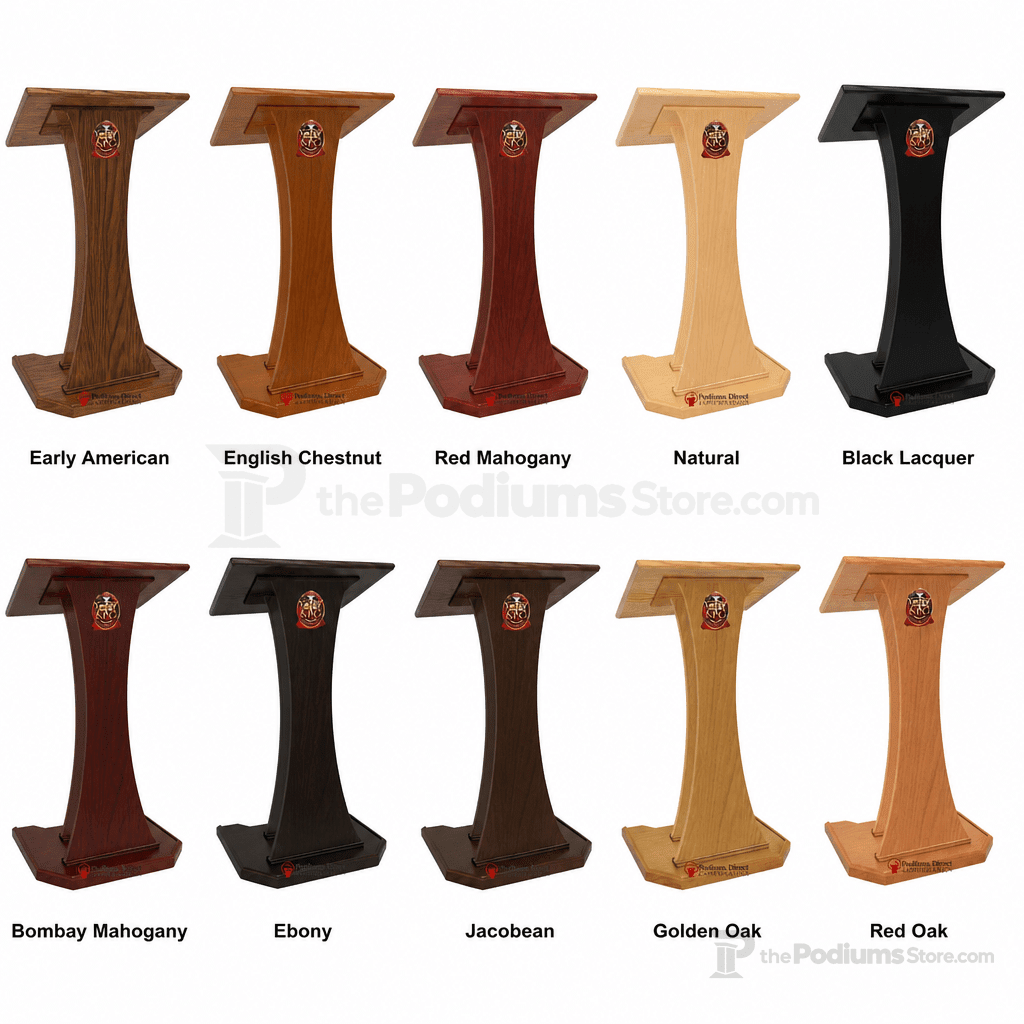 Speaker Wood Church Pulpit (PS-NC2W) Church Wood Pulpit NC2W Early American - thePodiumsStore
