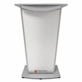 Standard Aluminum Lectern — Contemporary (PS-VH1) Aluminum Lectern 1ALVH1S Silver Top & Base - thePodiumsStore