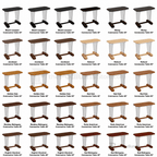 Standard Glass Communion Table (PS-NC4) Communion Table NC4 Black Lacquer Communion Table 40” - thePodiumsStore