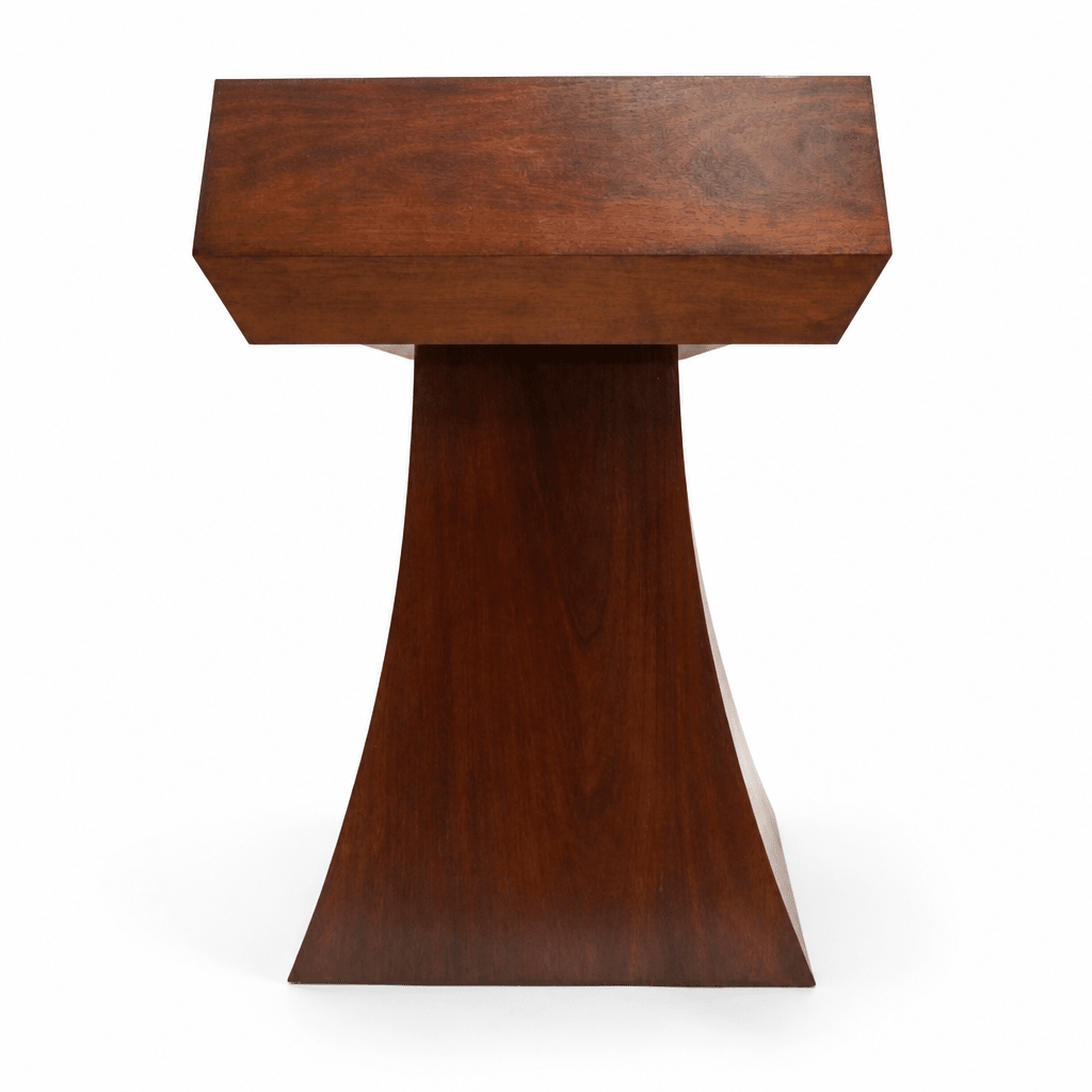 Statesman Solid Hardwood Lectern (Non-Sound) Hardwood Lectern STM019-O Oak Natural (Clear Finish) - thePodiumsStore