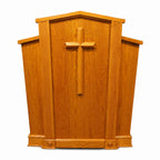 Church Wood Pulpit Victory Style V Shape with Fluting 300 - FREE SHIPPING! · Main product on white background