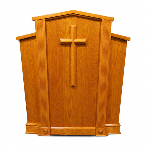 Church Wood Pulpit Victory Style V Shape with Fluting 300 - FREE SHIPPING! · Main product on white background