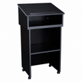 Tabletop Lectern with Base — Black (PS-22-112) Non-Sound Lectern 22/112-BK Black - thePodiumsStore
