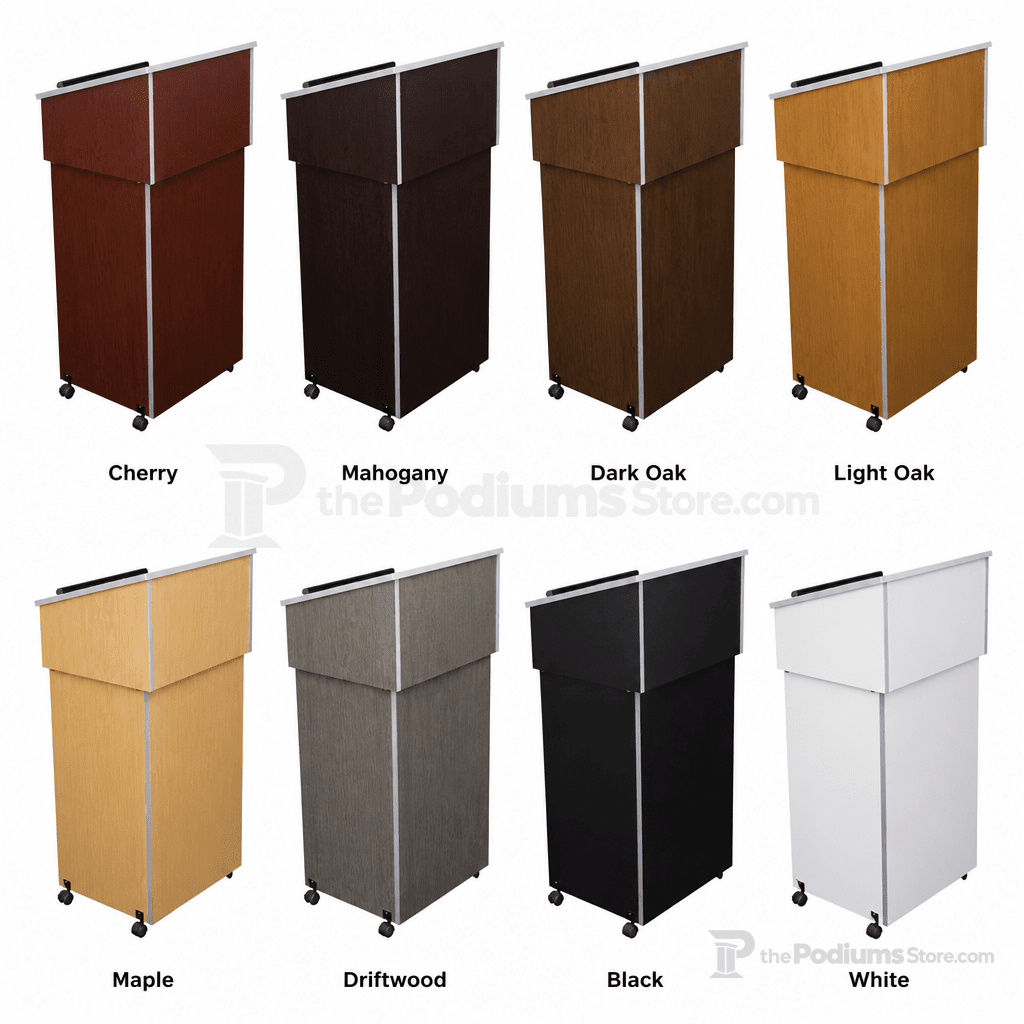 Tabletop Lectern with Base — Black (PS-22-112) Non-Sound Lectern 22/112-BK Black - thePodiumsStore