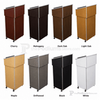 Tabletop Lectern with Base — Black (PS-22-112) Non-Sound Lectern 22/112-BK Black - thePodiumsStore