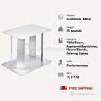 TC1 Contemporary Aluminum Side Table Side Table TC1-V20 - thePodiumsStore
