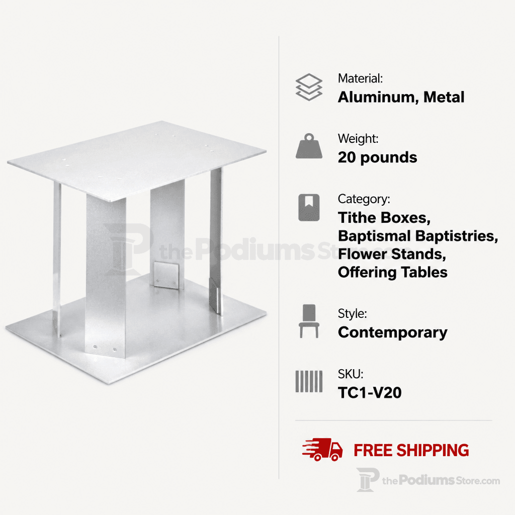 TC1 Contemporary Aluminum Side Table Side Table TC1-V20 - thePodiumsStore