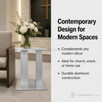TC1 Contemporary Aluminum Side Table Side Table TC1-V20 - thePodiumsStore
