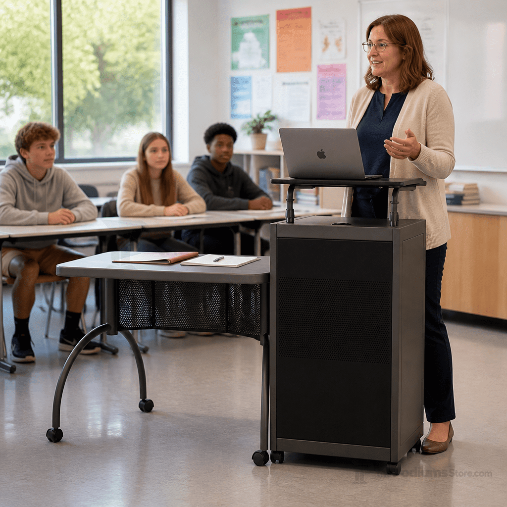 Teacher's WorkPod Lectern Non-Sound Lectern TWP - thePodiumsStore