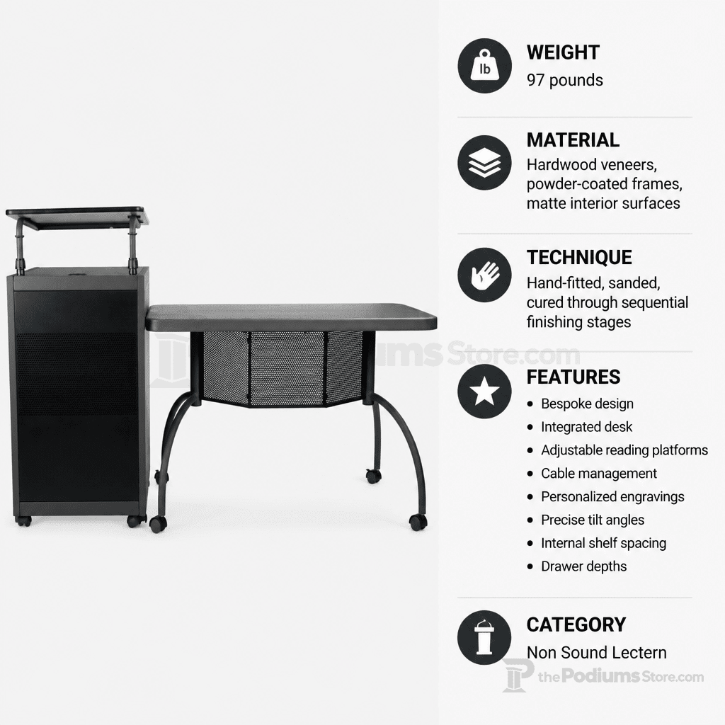Teacher's WorkPod Lectern Non-Sound Lectern TWP - thePodiumsStore