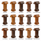 Tiered Pedestal Wood Church Pulpit (PS-TSP-180) Church Wood Pulpit TSP-180 Light Oak 35 - thePodiumsStore