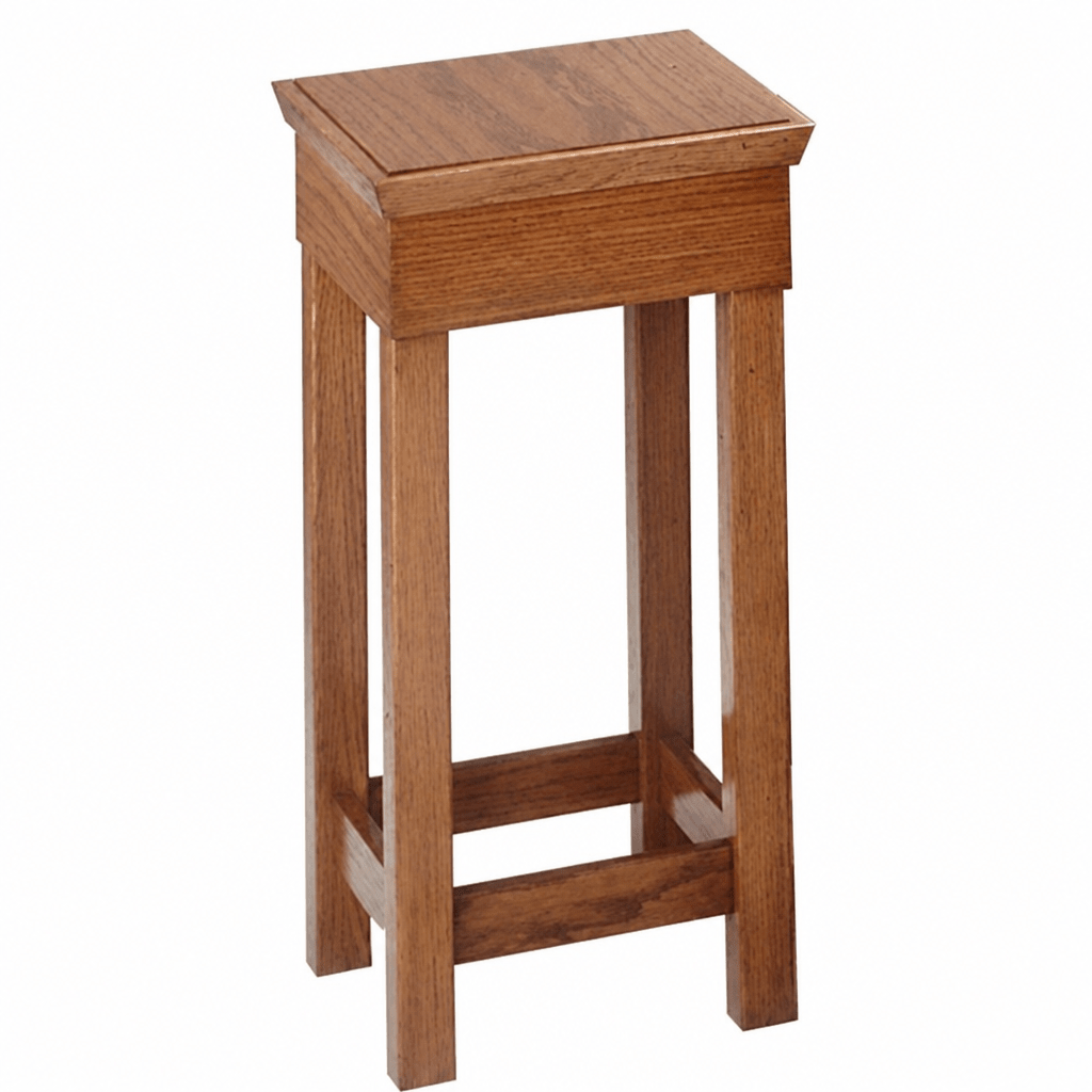 Tiered Wood Church Flower Stand (PS-400) Flower Stand NO 400FLW Light Oak 35 - thePodiumsStore