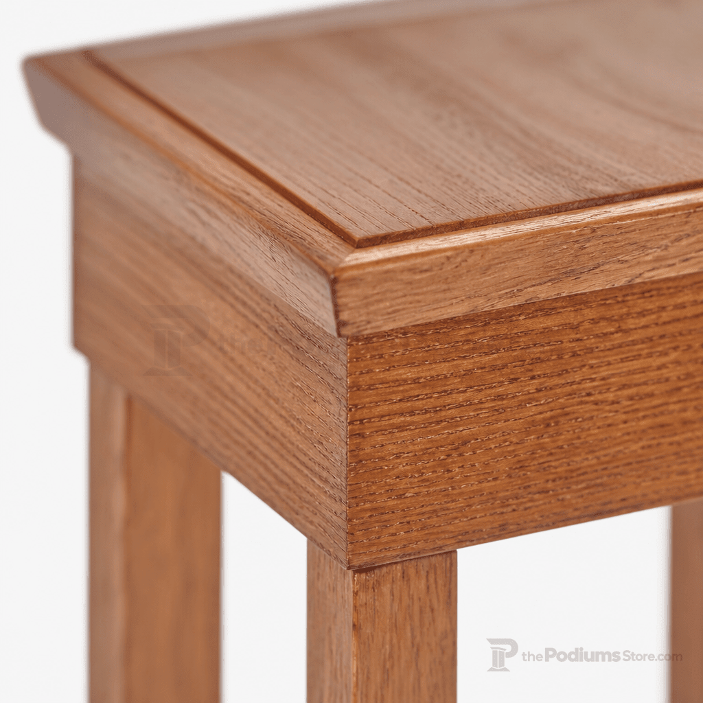 Tiered Wood Church Flower Stand (PS-400) Flower Stand NO 400FLW Light Oak 35 - thePodiumsStore