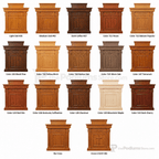 Tiered Wood Church Pulpit (PS-TSP-120) Church Wood Pulpit TSP-120 Light Oak 35 No Cross - thePodiumsStore