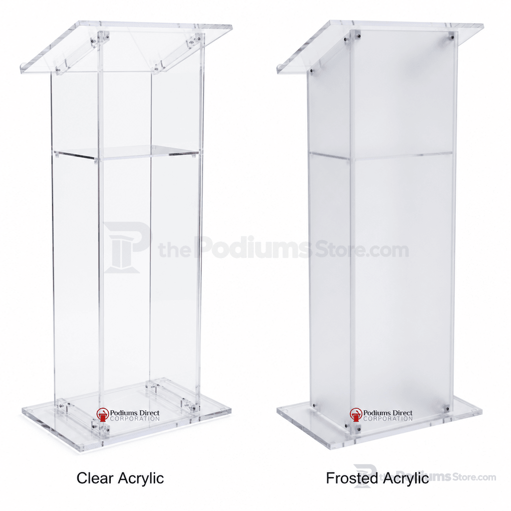 Traditional Acrylic Lectern (PS-SN3075) Acrylic Lectern LECTKD Clear Acrylic - thePodiumsStore