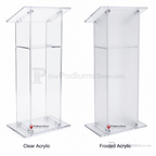 Traditional Acrylic Lectern (PS-SN3075) Acrylic Lectern LECTKD Clear Acrylic - thePodiumsStore