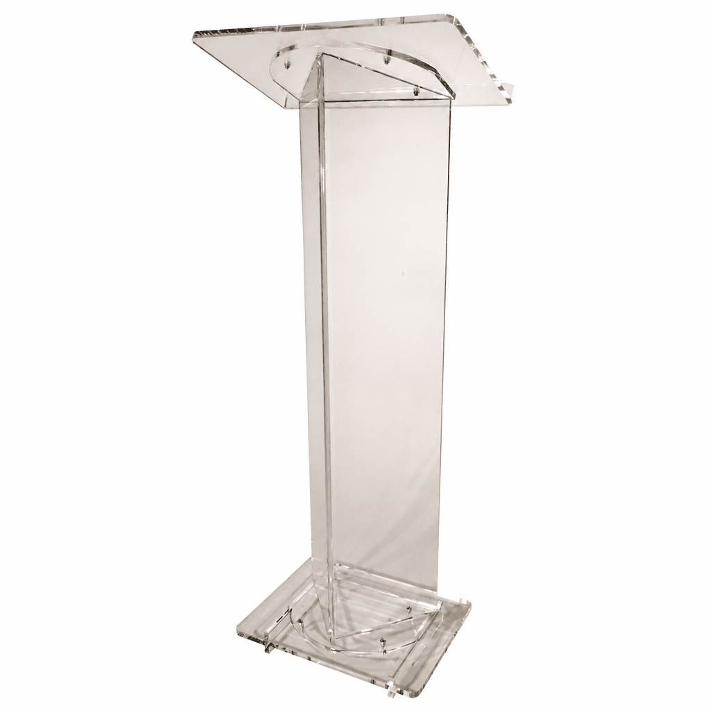 Triangle-Style Acrylic Lectern (PS-NSL27C) Acrylic Lectern NSL27C - thePodiumsStore