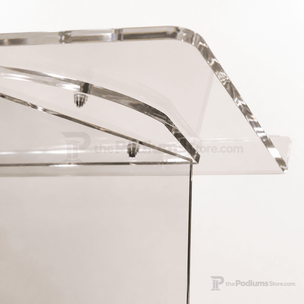 Triangle-Style Acrylic Lectern (PS-NSL27C) Acrylic Lectern NSL27C - thePodiumsStore