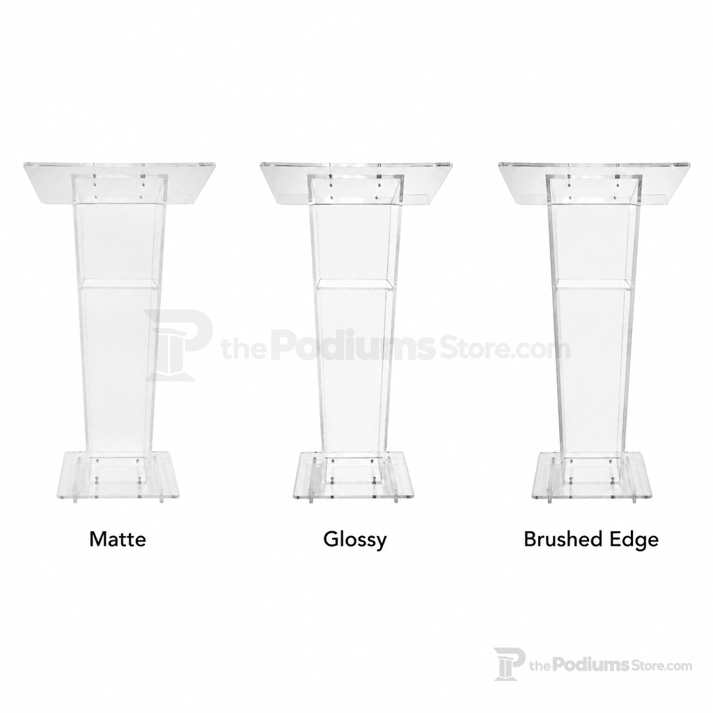 Vail Clear Acrylic Lectern Acrylic Lectern KLVT - thePodiumsStore