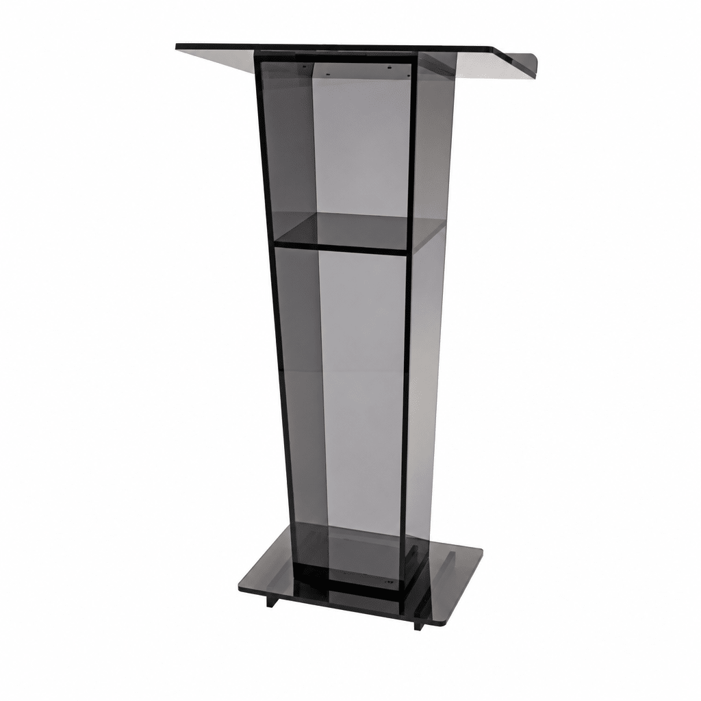 Vail Gray Acrylic Lectern Acrylic Lectern KLVTG - thePodiumsStore