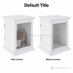 White Tithe & Prayer Box with Acrylic Window Tithe & Prayer Box FDGWCBWHT - thePodiumsStore