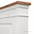 Winged Fluted Wood Church Pulpit (PS-820W) Church Wood Pulpit NO. 820W Light Oak 35 No White - thePodiumsStore