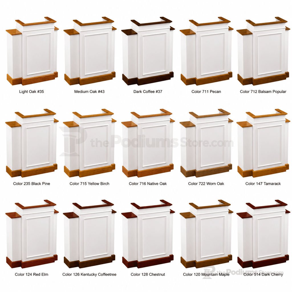 Winged Wood Church Pulpit (PS-810W) Church Wood Pulpit NO. 810W Light Oak 35 - thePodiumsStore