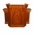 Winged Wood Church Pulpit (PS-900W) Church Wood Pulpit NO 900W-1 900W-1 - thePodiumsStore