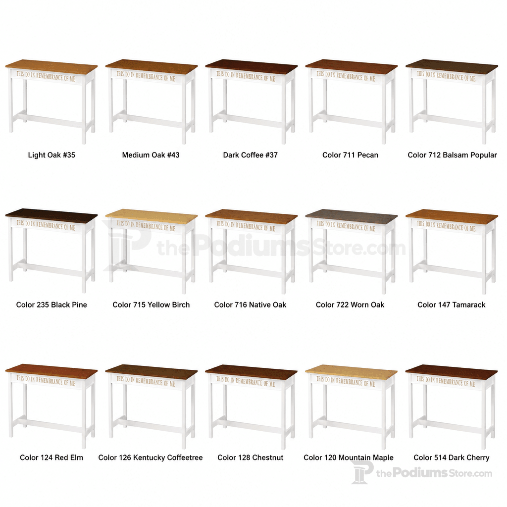 Winged Wood Communion Table (PS-815) Communion Table NO. 815 Light Oak 35 - thePodiumsStore