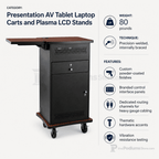 Wizard Presentation Cart (PS-WZD) AV Cart WZD - thePodiumsStore