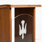 Wood & Acrylic Church Pulpit (PS-P102) Wood & Acrylic Pulpit P102 Light Oak 35 - thePodiumsStore