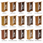 Wood & Acrylic Church Pulpit (PS-P102) Wood & Acrylic Pulpit P102 Light Oak 35 - thePodiumsStore