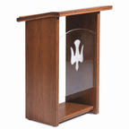 Wood & Acrylic Church Pulpit (PS-P102) Wood & Acrylic Pulpit P102 Light Oak 35 - thePodiumsStore