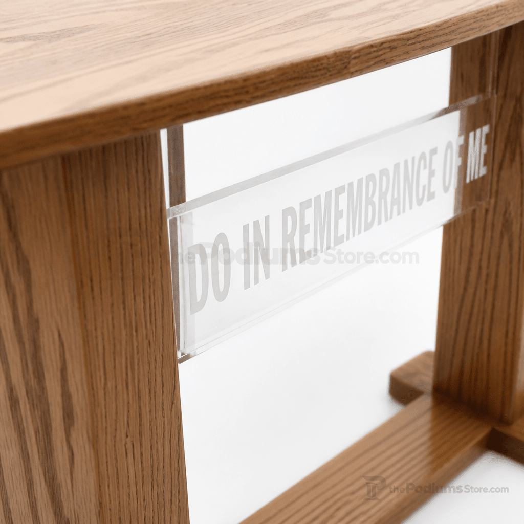 Wood & Acrylic Communion Table (PS-781) Communion Table 781 Light Oak 35 - thePodiumsStore