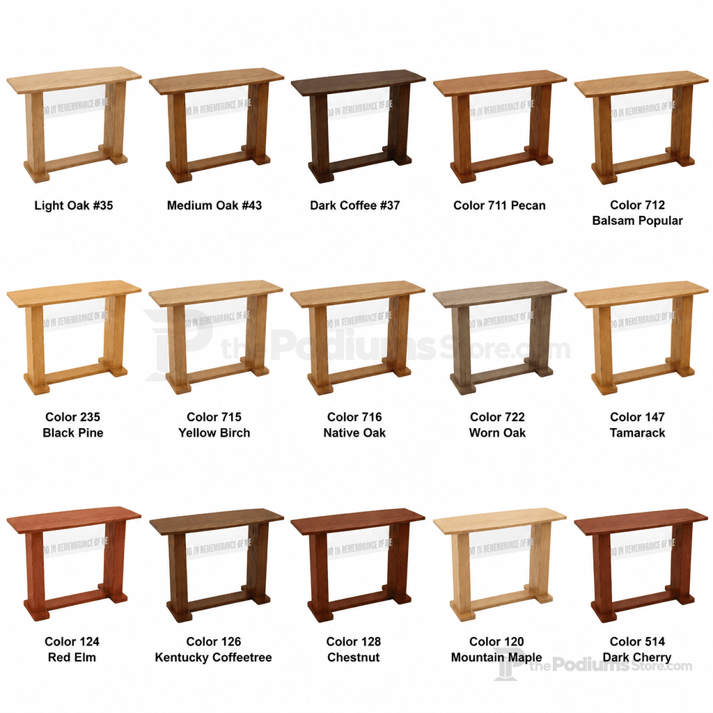 Wood & Acrylic Communion Table (PS-781) Communion Table 781 Light Oak 35 - thePodiumsStore